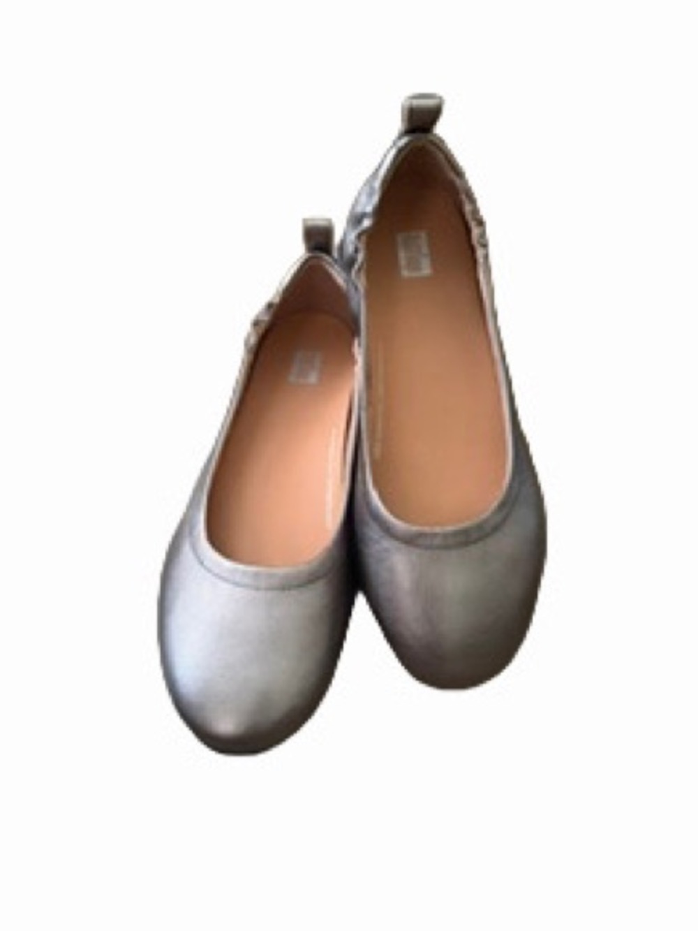 Fitflop Metallic Dark Silver -Pewter Ballet Flats